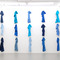 towel-installation (blue), 15 towels, each 50x100 cm, 2013 - thumbnail