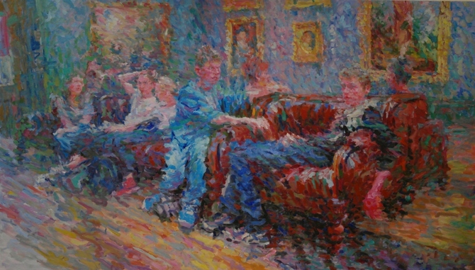 2014-12-19, Consuming Art, London, National Gallery, 200x350cm