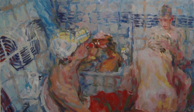 2013-10-22, mother of three, 100x170cm