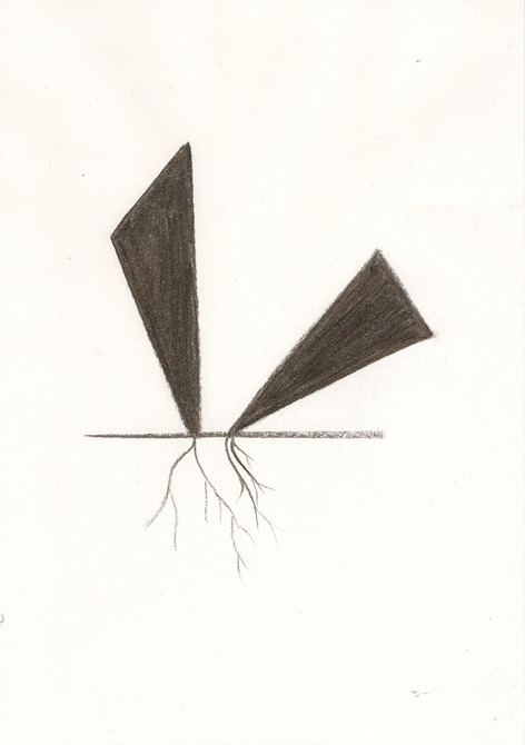 i. 2015 (charcoal on paper) / (uhlík na papieri)