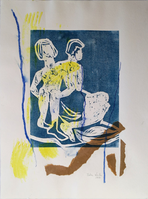 Dos Figuras sentadas