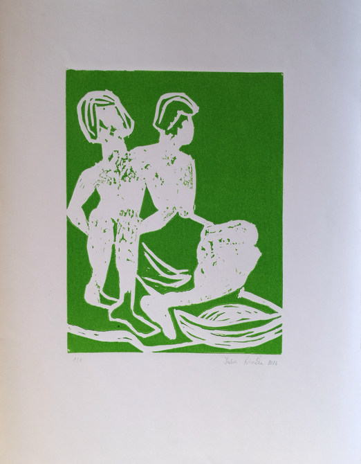 Dos Figuras sentadas