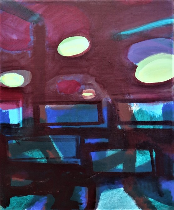 Reflections of different lights
