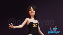Abby –  3D Female Cartoon by GameYan game outsourcing company - thumbnail
