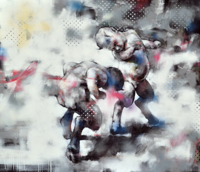 Playing War (after Benczúr Gyula) #2