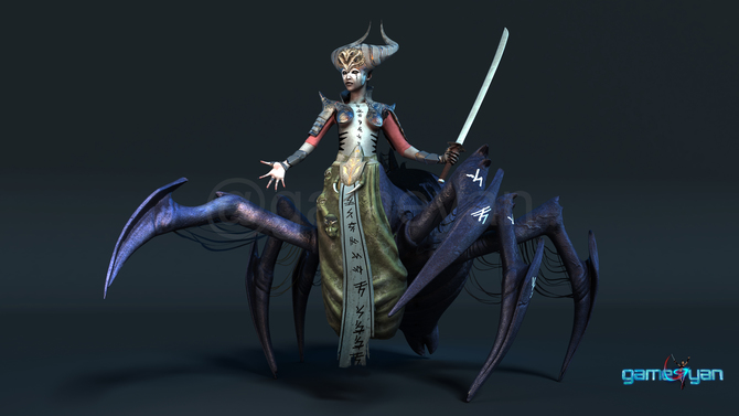 Spider Mistress - 3d low poly character developers for Character Animation Company