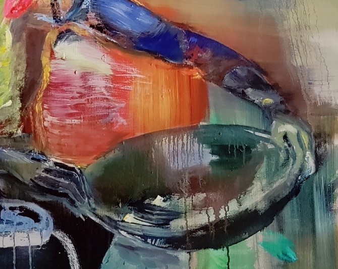 Birds, oil on canvas, 200 cm x 140 cm, 2020